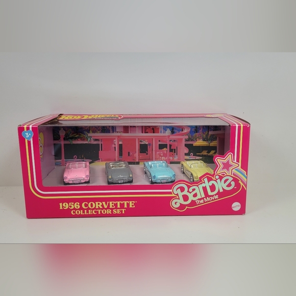 Hot Wheels Collectors Barbie The Movie Hot Wheels Corvette 4-Pack - Picture 10 of 12